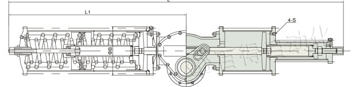 AW氣動(dòng)執(zhí)行器連接尺寸圖 AW氣動(dòng)執(zhí)行器連接尺寸圖